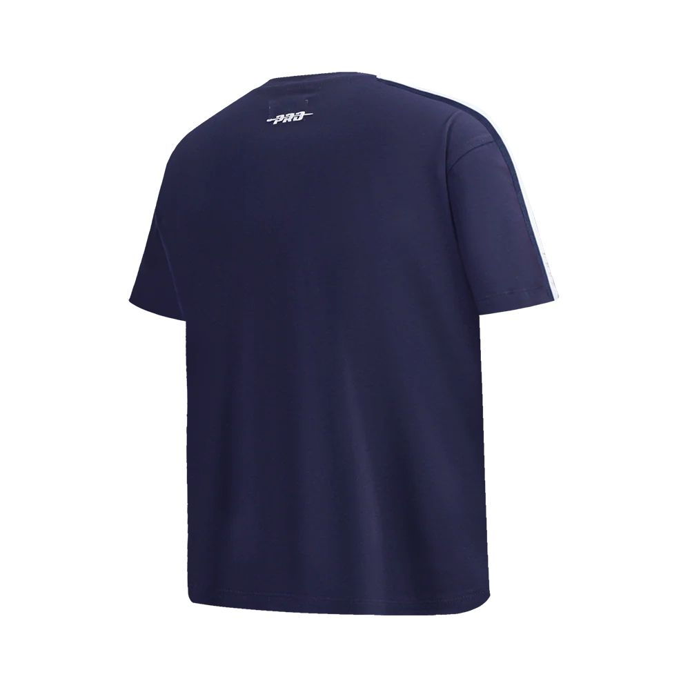 NBA NEW ORLEANS PELICANS RETRO CLASSIC SINGLE JERSEY BIG BOYS SINGLE JERSEY TAPING TEE (MIDNIGHT NAVY/RED) - Image 4
