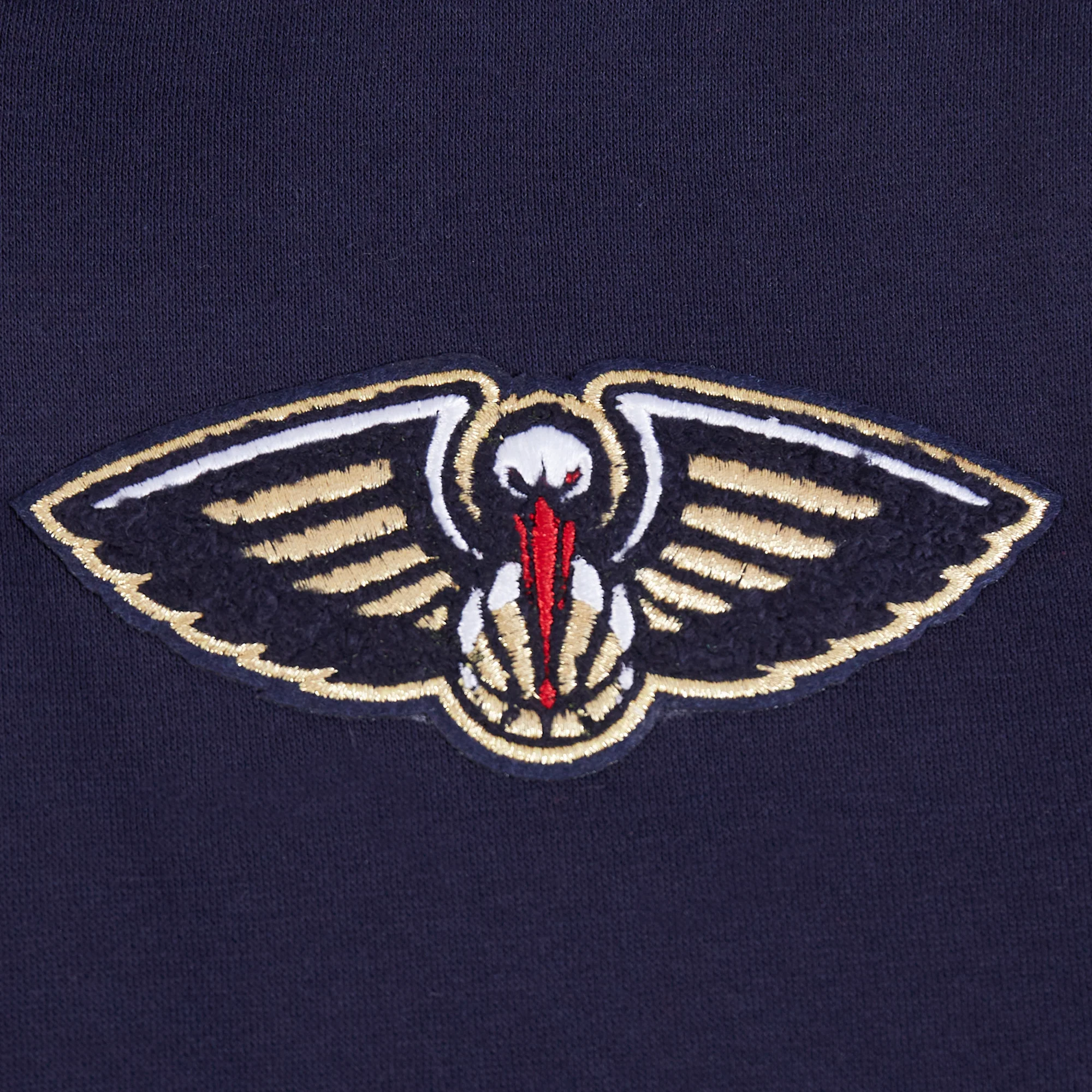 NBA NEW ORLEANS PELICANS CLASSIC BIG BOYS FLEECE PULLOVER HOODIE (MIDNIGHT NAVY) - Image 3