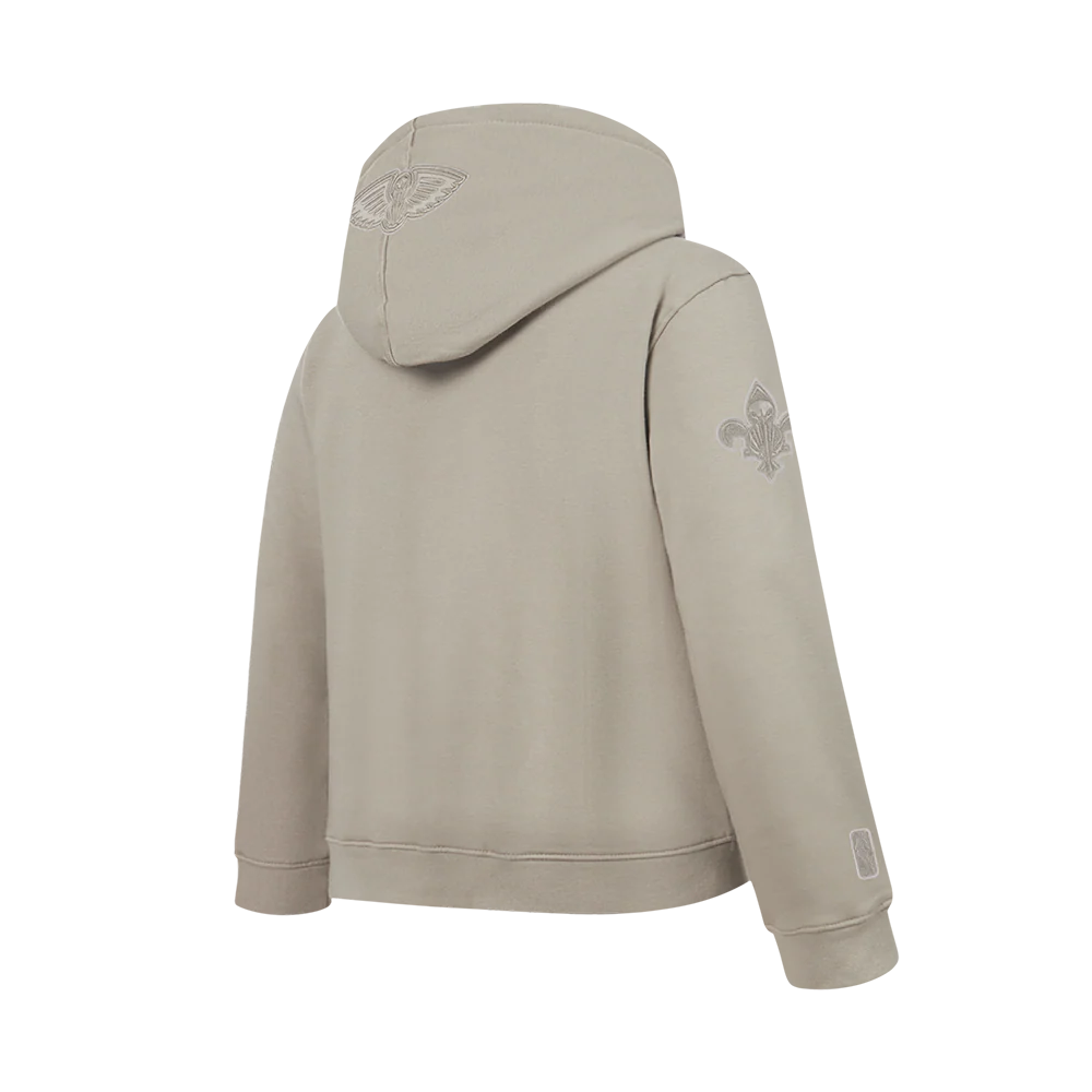 NBA NEW ORLEANS PELICANS NEUTRAL BIG BOYS FLC PO HOODIE (TAUPE) - Image 4