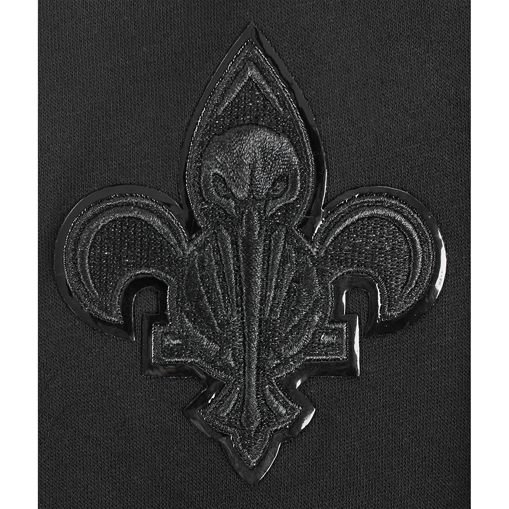 NBA NEW ORLEANS PELICANS TRIPLE BLACK BIG BOYS FLC PO HOODIE (BLACK) - Image 6