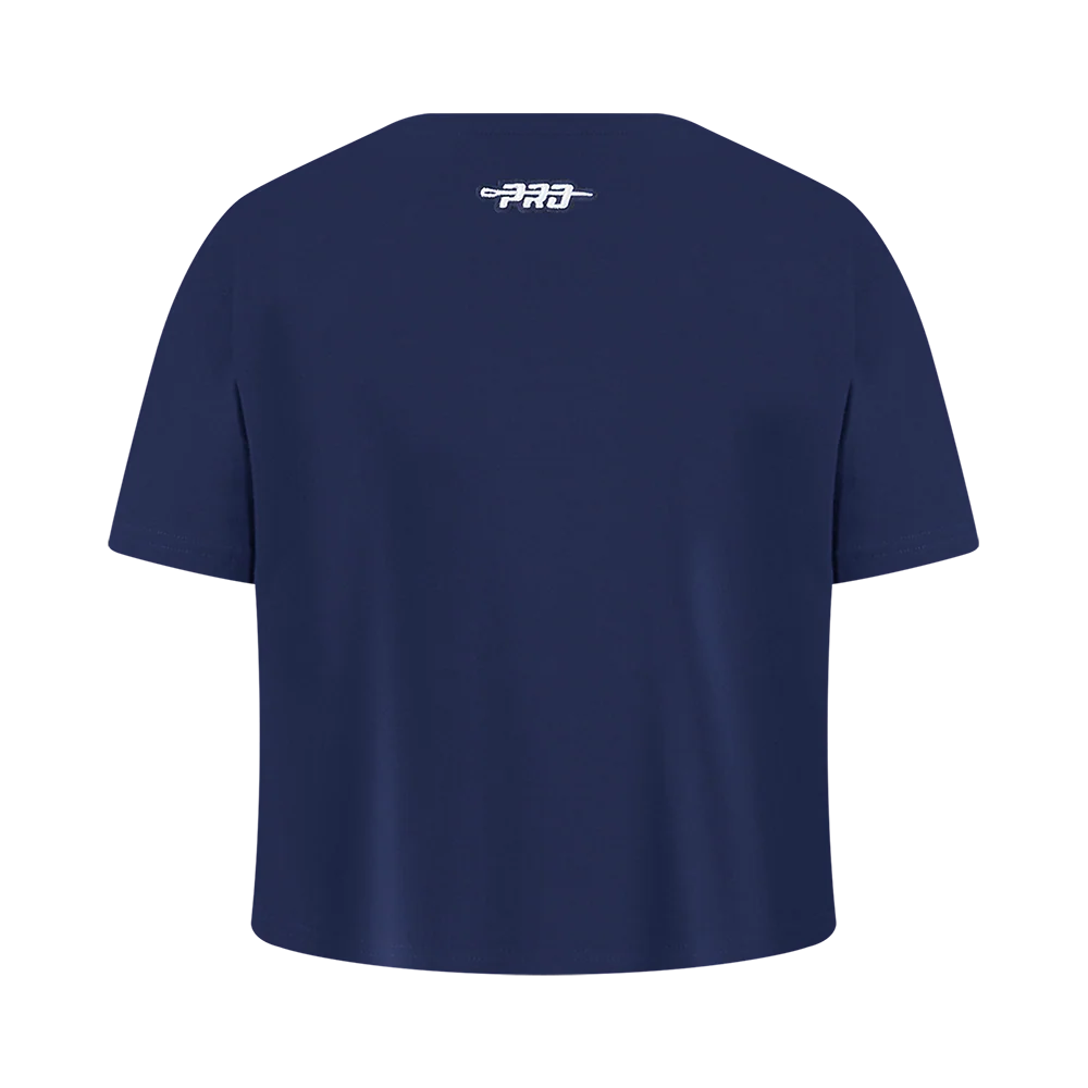 NBA NEW ORLEANS PELICANS RETRO CLASSIC BIG GIRLS SHORT SLEEVE BOXY TEE (MIDNIGHT NAVY) - Image 3