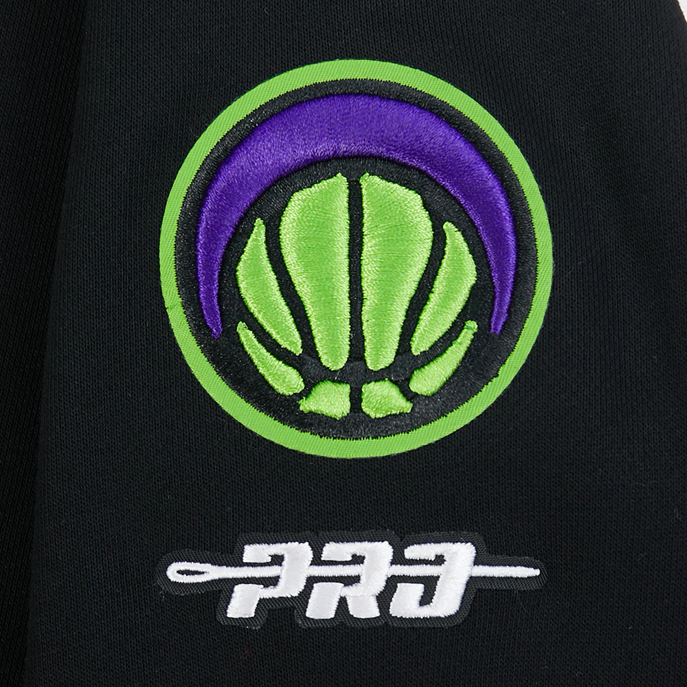 NBA NEW ORLEANS PELICANS CITY EDITION 25-26 WOMEN'S RIB FLC CROPPED PO HOODIE (BLACK) - Image 8