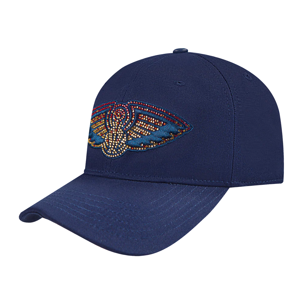 NBA NEW ORLEANS PELICANS JEWELS WOMEN'S DAD HAT (MIDNIGHT NAVY) - Image 2