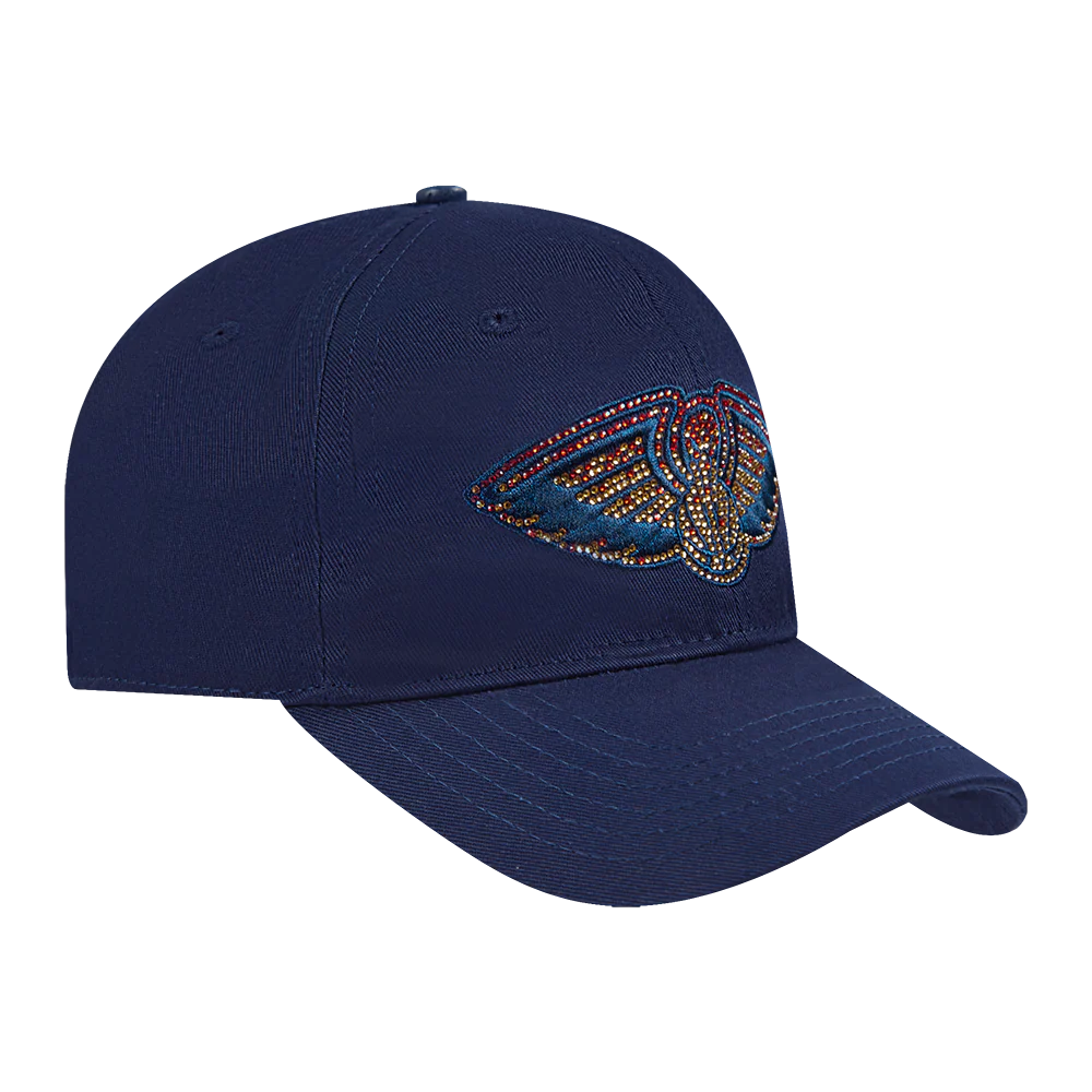 NBA NEW ORLEANS PELICANS JEWELS WOMEN'S DAD HAT (MIDNIGHT NAVY) - Image 5