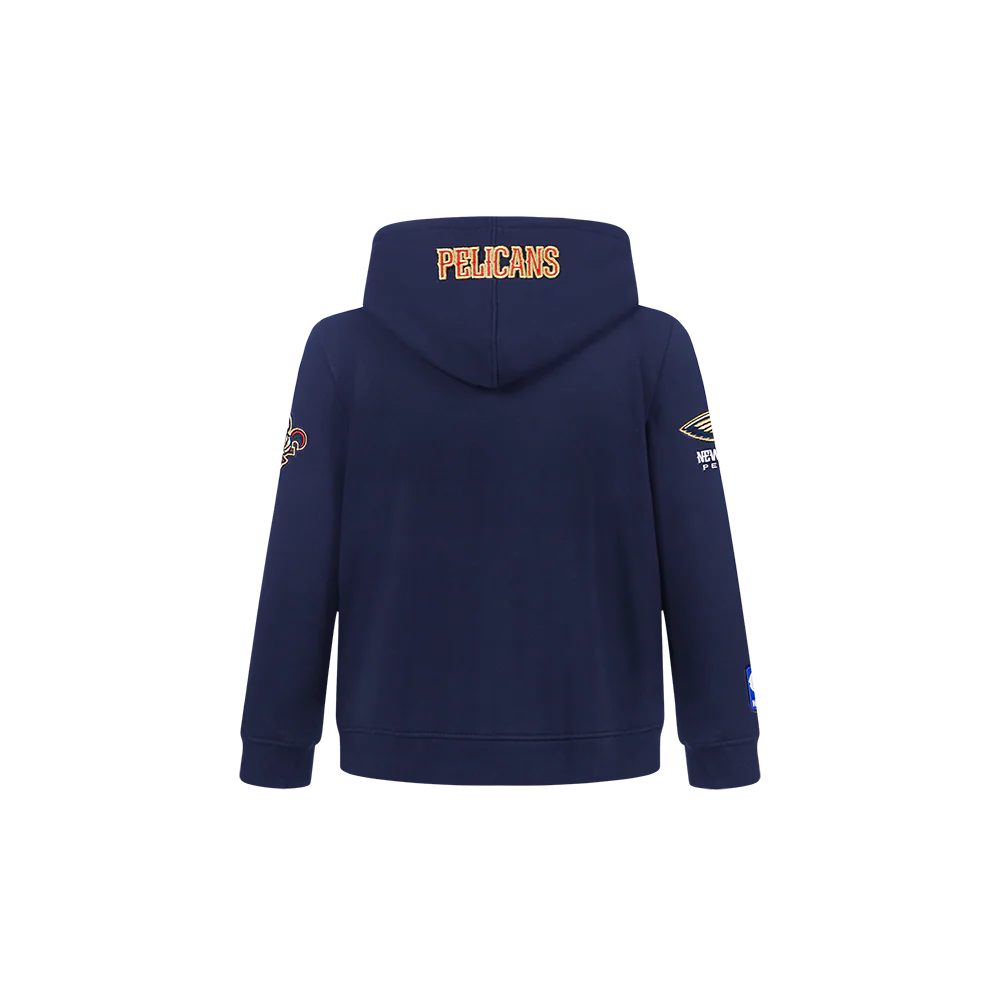 NBA NEW ORLEANS PELICANS CLASSIC TODDLER BOYS FLEECE PULLOVER HOODIE (MIDNIGHT NAVY) - Image 3
