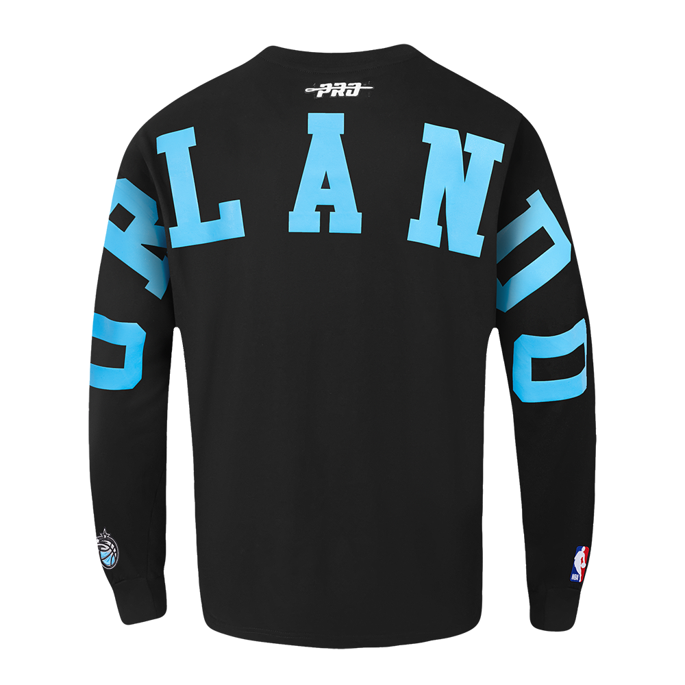 NBA ORLANDO MAGIC WINGSPAN MEN'S DROP SHOULDER LS TEE (BLACK) - Image 4