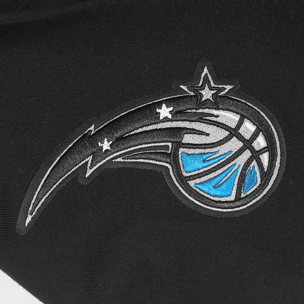 NBA ORLANDO MAGIC WINGSPAN MEN'S DROP SHOULDER FLC PO HOODIE (BLACK) - Image 9