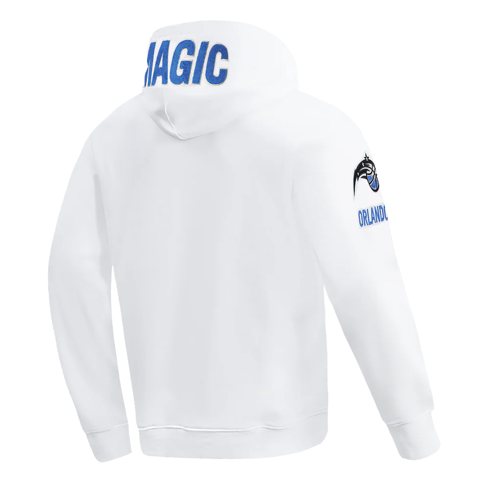 NBA ORLANDO MAGIC CLASSIC CHENILLE MEN'S PULLOVER HOODIE (WHITE) - Image 4