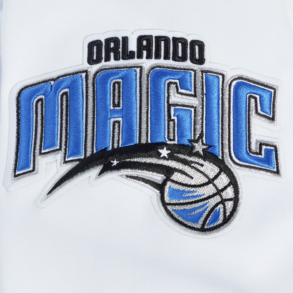 NBA ORLANDO MAGIC CLASSIC CHENILLE MEN'S PULLOVER HOODIE (WHITE) - Image 7