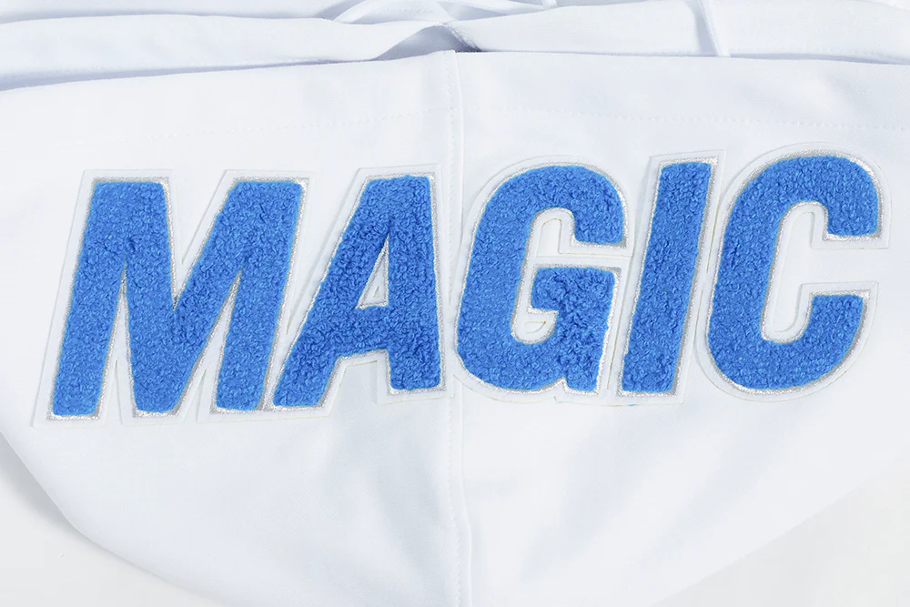 NBA ORLANDO MAGIC CLASSIC CHENILLE MEN'S PULLOVER HOODIE (WHITE) - Image 8