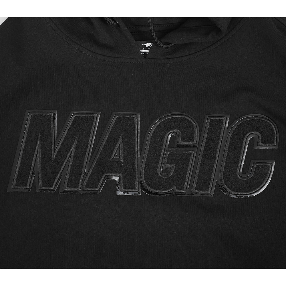 ORLANDO MAGIC TRIPLE BLACK MEN'S DK PO HOODIE (TRIPLE BLACK) - Image 5