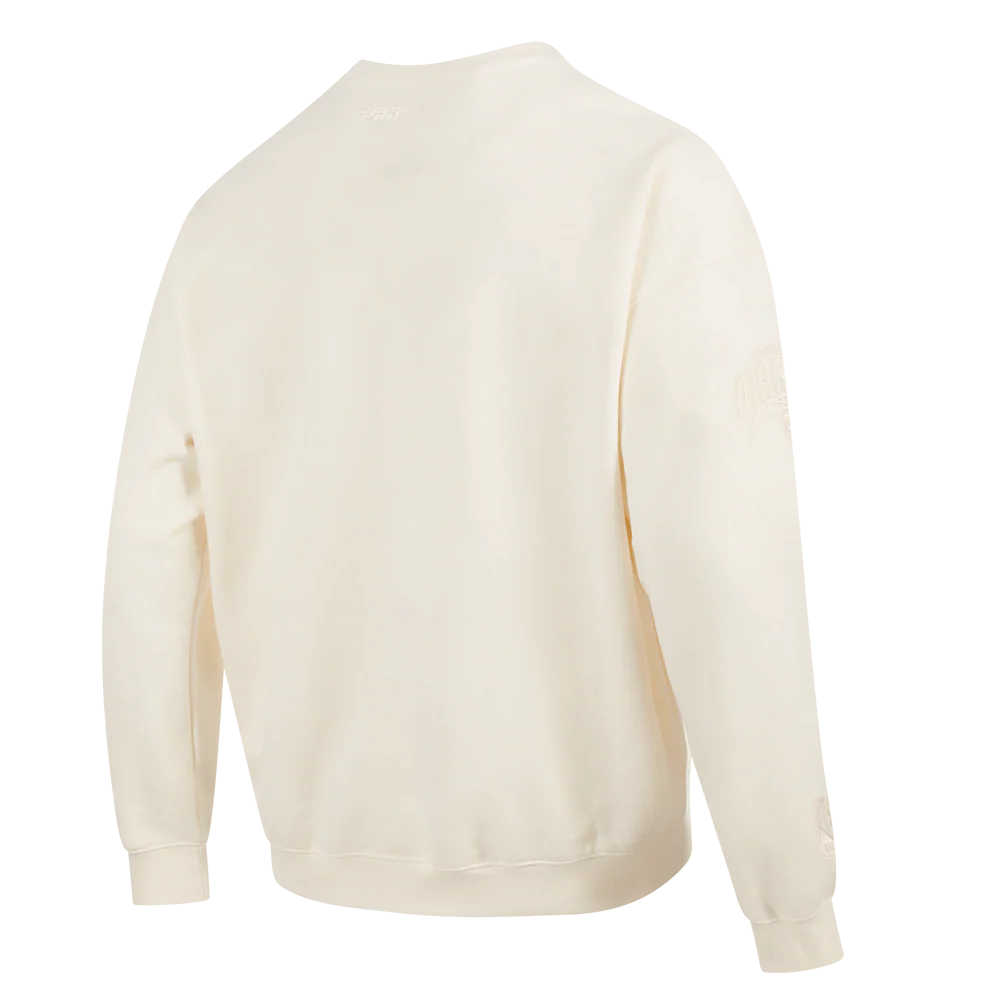 NBA ORLANDO MAGIC NEUTRAL MEN'S DROP SHOULDER FLC CREWNECK (EGGSHELL) - Image 4