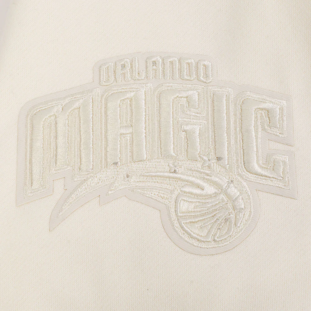 NBA ORLANDO MAGIC NEUTRAL MEN'S DROP SHOULDER FLC CREWNECK (EGGSHELL) - Image 7