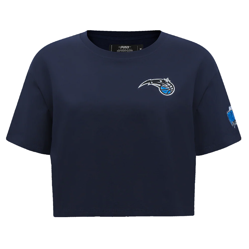 NBA ORLANDO MAGIC CLASSIC WOMEN'S BOXY TEE (MIDNIGHT NAVY) - Image 3