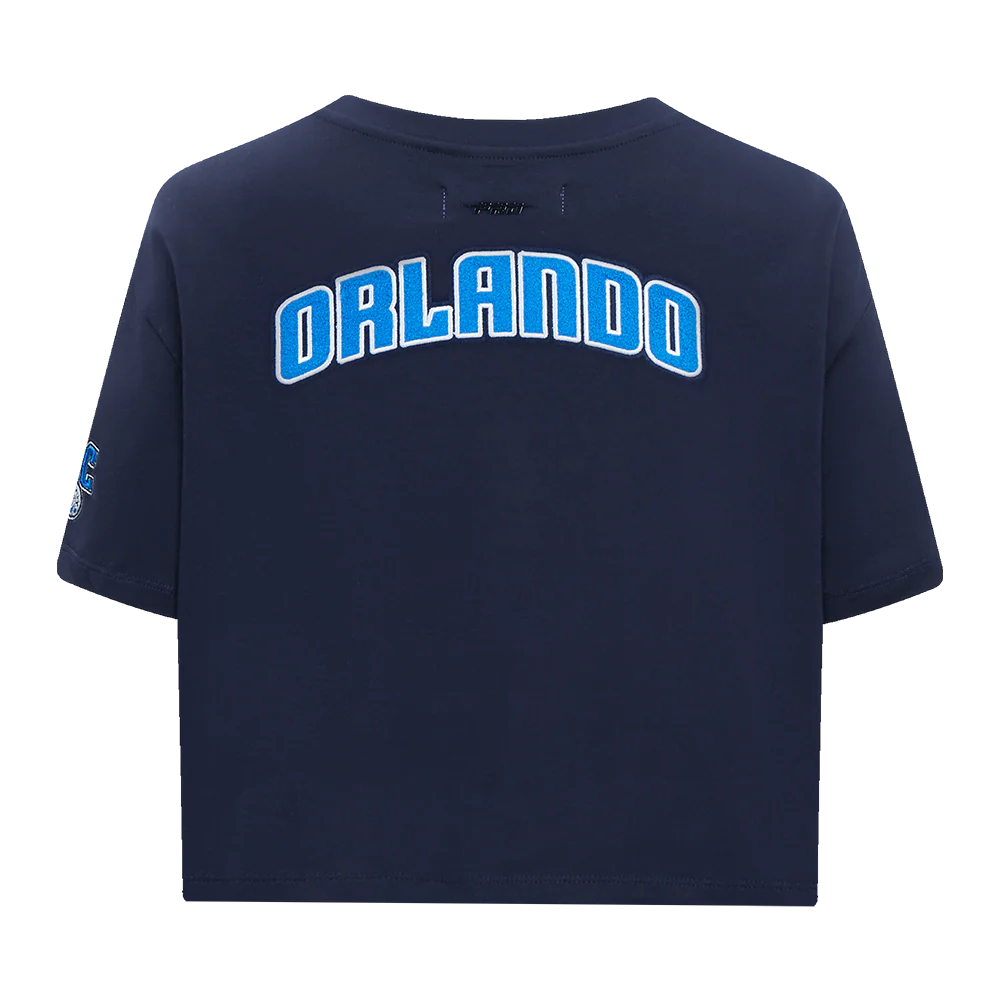 NBA ORLANDO MAGIC CLASSIC WOMEN'S BOXY TEE (MIDNIGHT NAVY) - Image 5