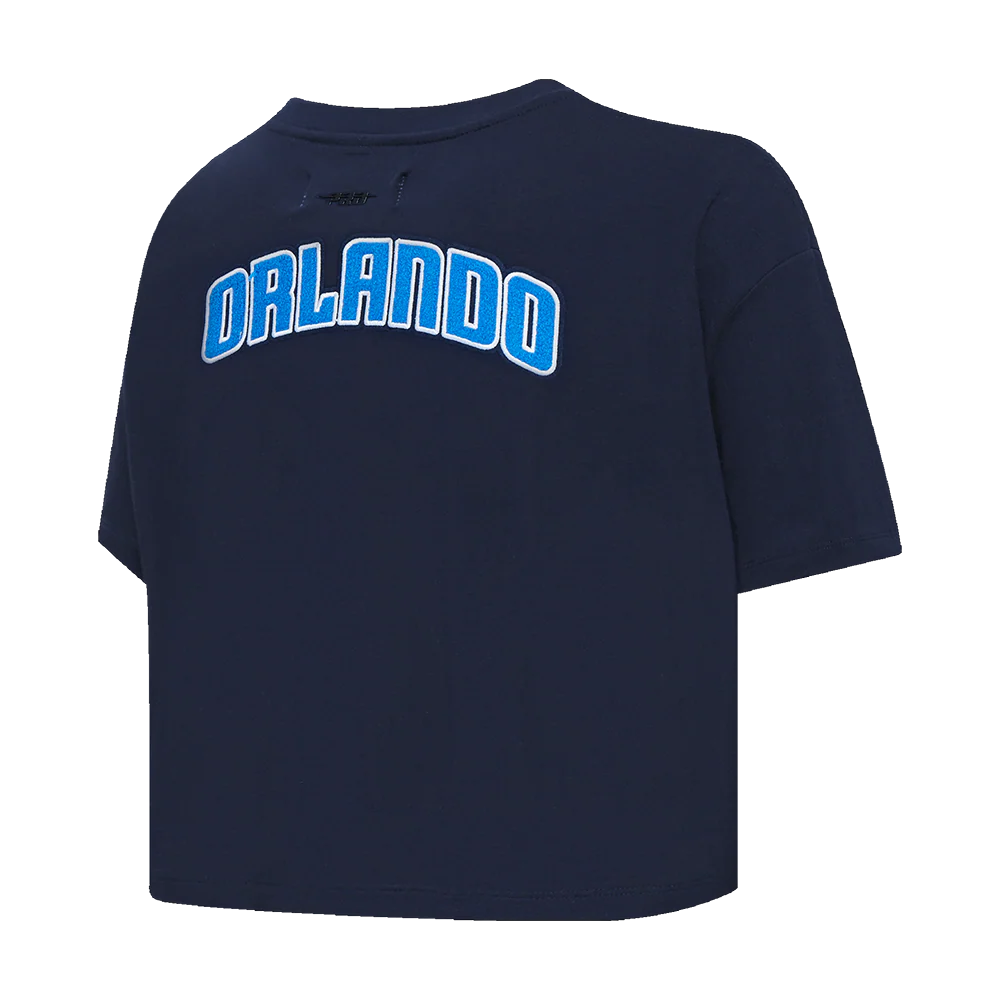 NBA ORLANDO MAGIC CLASSIC WOMEN'S BOXY TEE (MIDNIGHT NAVY) - Image 6
