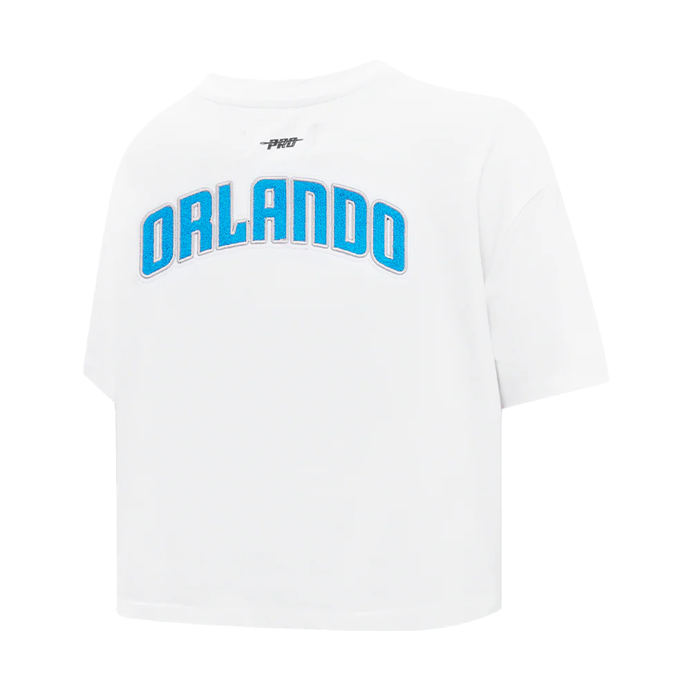 NBA ORLANDO MAGIC CLASSIC WOMEN'S BOXY TEE (WHITE) - Image 6