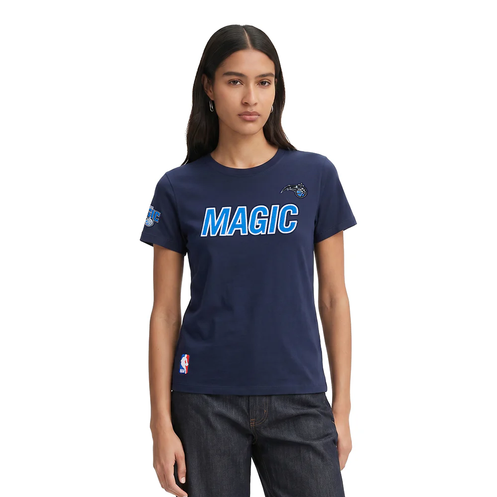 NBA ORLANDO MAGIC CLASSIC SHORT SLEEVE WOMEN'S SLIM FIT TEE (MIDNIGHT NAVY)