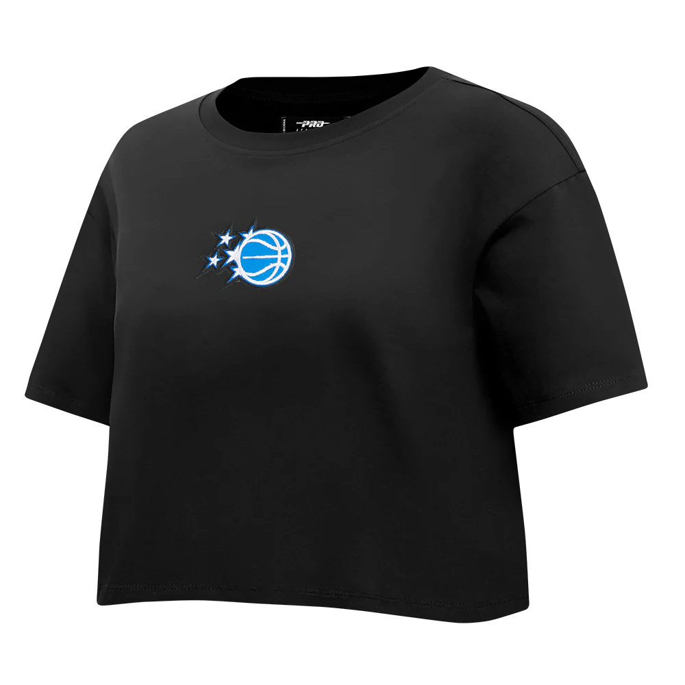 NBA ORLANDO MAGIC WINGSPAN WOMEN'S SJ BOXY TEE (BLACK) - Image 4