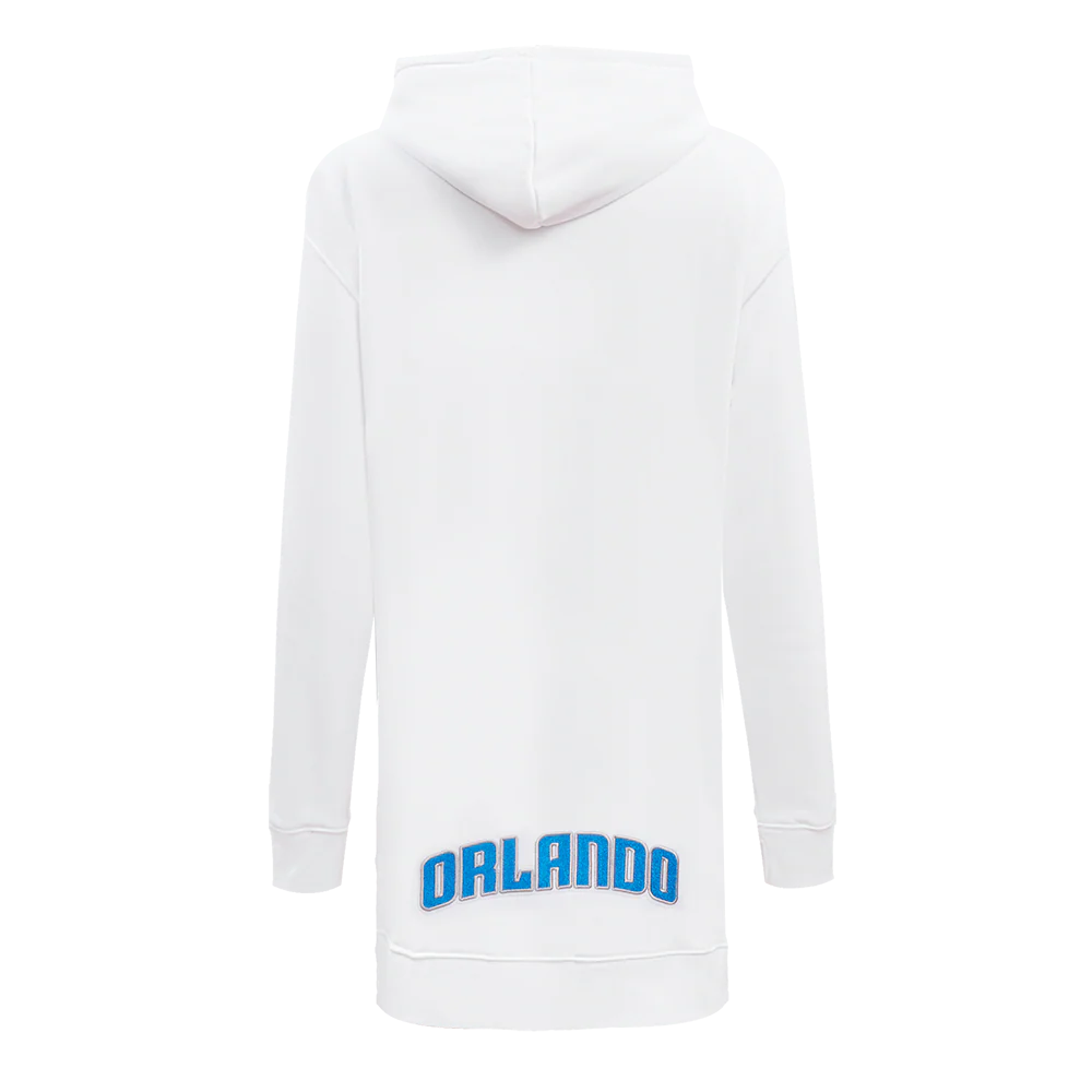 NBA ORLANDO MAGIC CLASSIC WOMEN'S HOODIE DRESS (WHITE) - Image 3