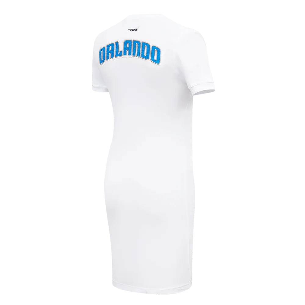 NBA ORLANDO MAGIC CLASSIC WOMEN'S BODYCON DRESS (WHITE) - Image 4