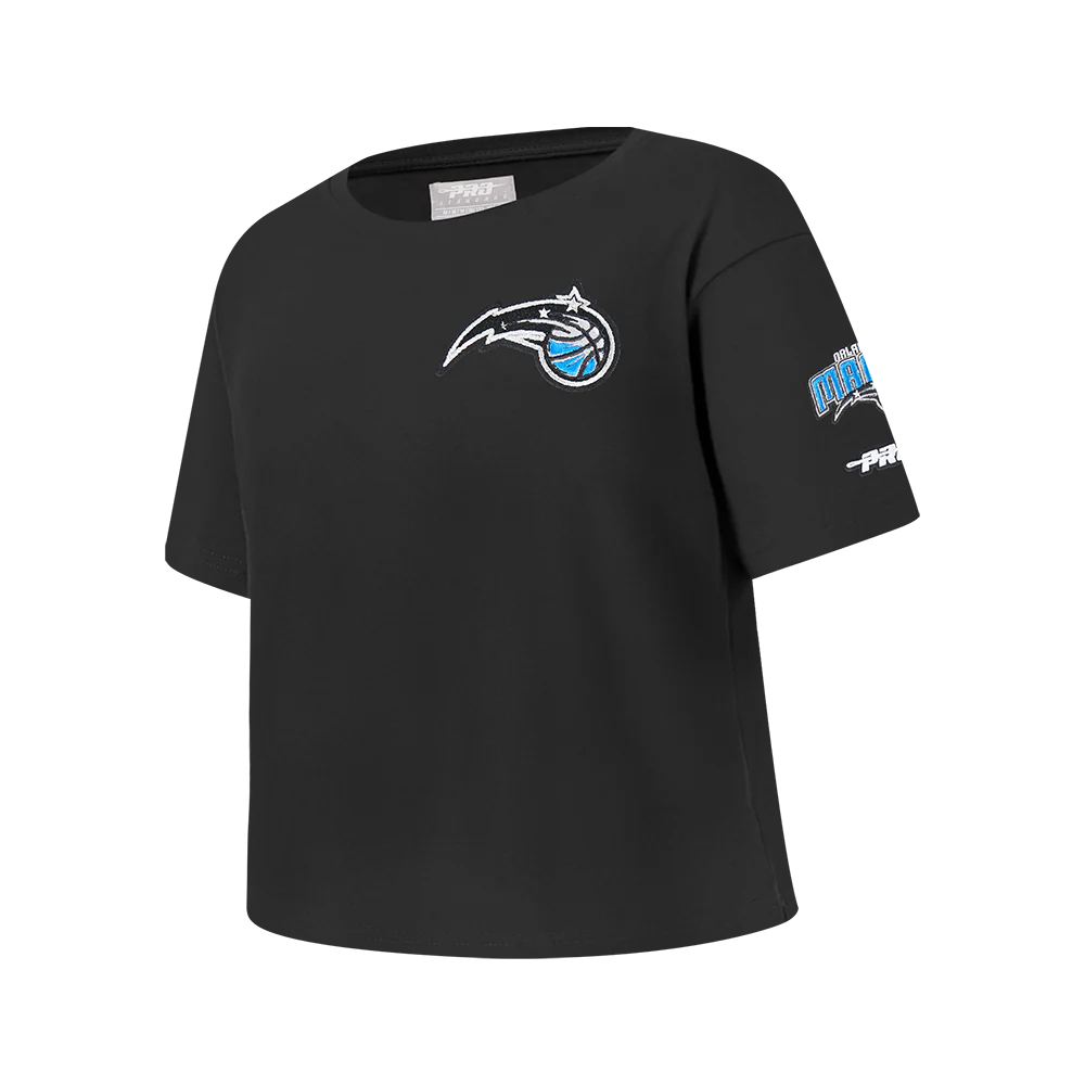 NBA ORLANDO MAGIC CLASSIC BIG GIRLS SHORT SLEEVE BOXY TEE (BLACK) - Image 2