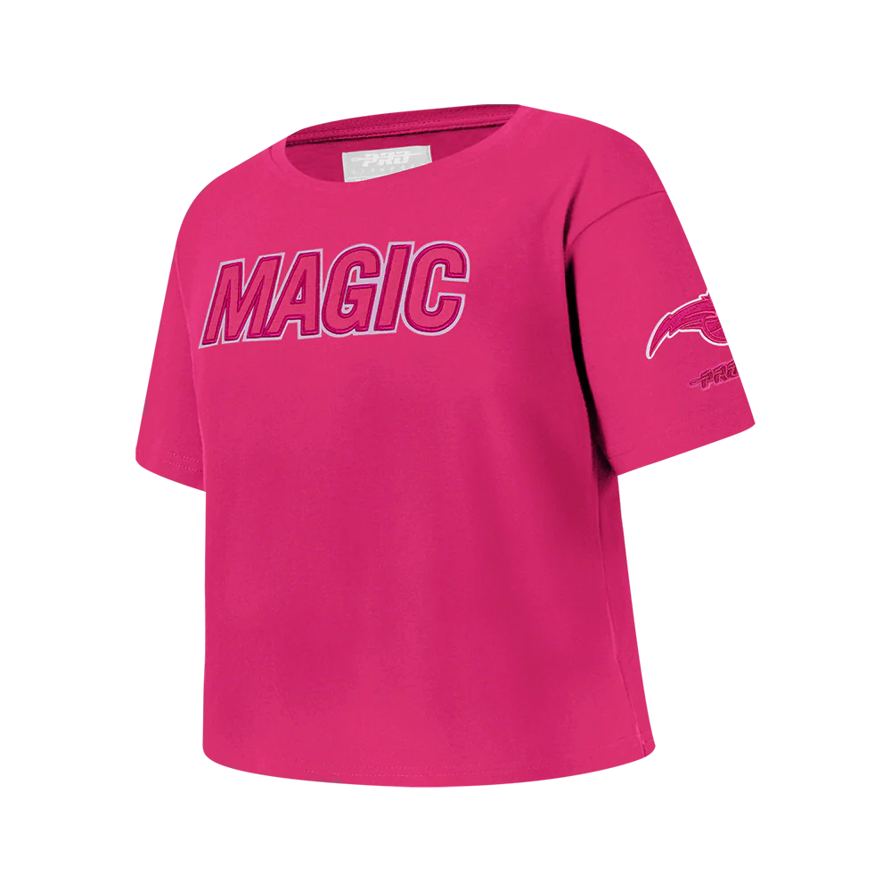 NBA ORLANDO MAGIC TRIPLE PINK BIG GIRLS SS BOXY TEE (BEETROOT PURPLE) - Image 2