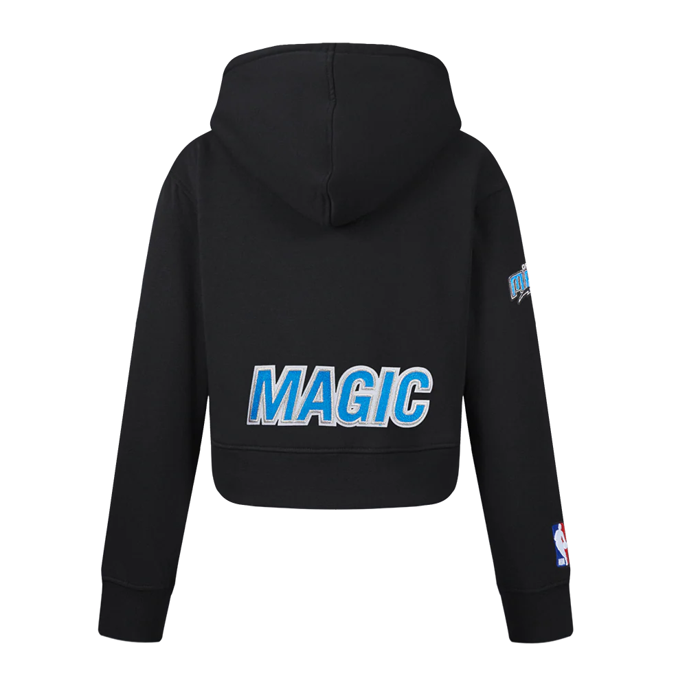 NBA ORLANDO MAGIC CLASSIC BIG GIRLS FLEECE FULL ZIP HOODIE (BLACK) - Image 3
