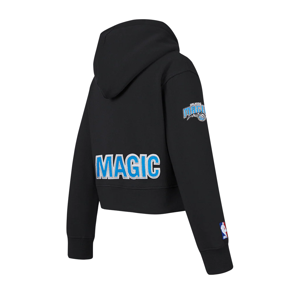NBA ORLANDO MAGIC CLASSIC BIG GIRLS FLEECE FULL ZIP HOODIE (BLACK) - Image 4