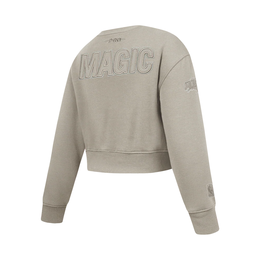 NBA ORLANDO MAGIC NEUTRAL BIG GIRLS FLC CREWNECK (TAUPE) - Image 4