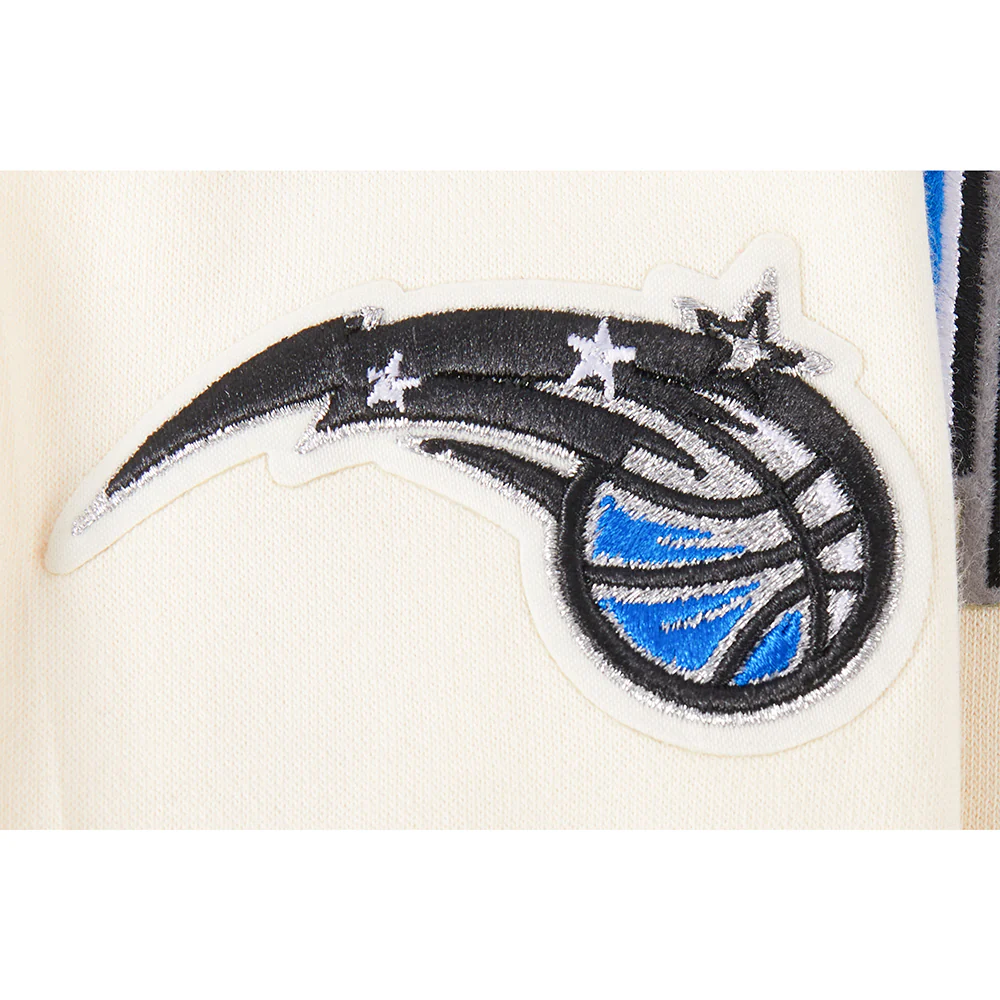 ORLANDO MAGIC RETRO CLASSIC BIG GIRL'S RIB FLC CREWNECK (EGGSHELL/ BLACK) - Image 6