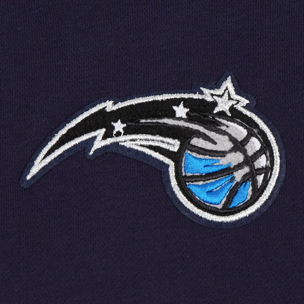 NBA ORLANDO MAGIC CLASSIC WOMEN'S CROPPED PULLOVER HOODIE (MIDNIGHT NAVY) - Image 8