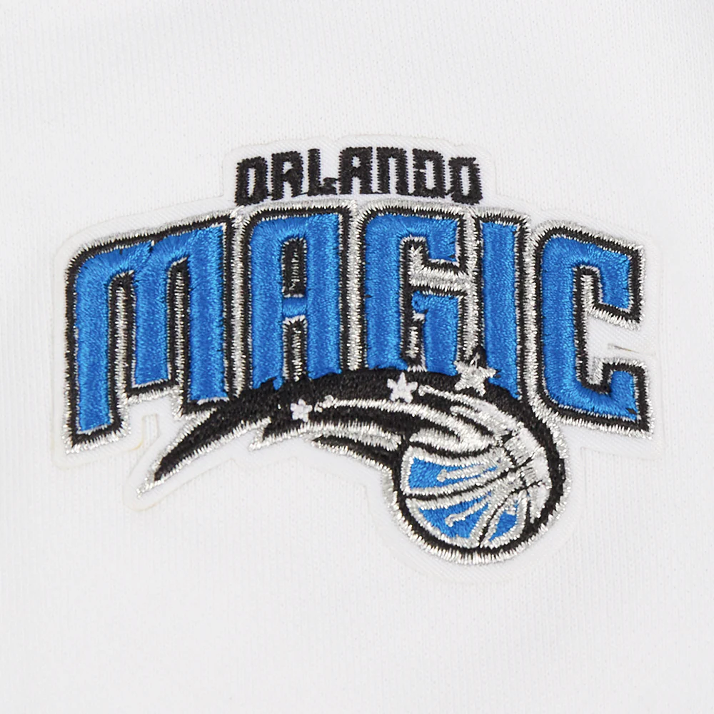 NBA ORLANDO MAGIC CLASSIC WOMEN'S CROPPED PULLOVER HOODIE (WHITE) - Image 7
