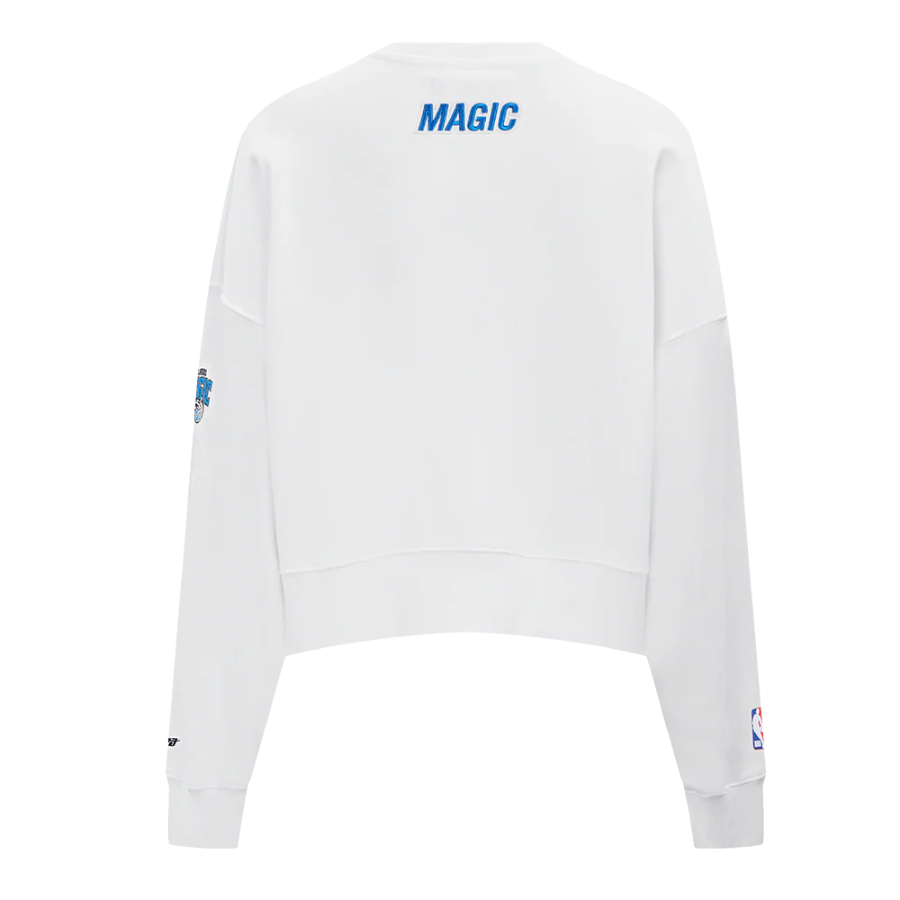 NBA ORLANDO MAGIC CLASSIC WOMEN'S CREWNECK (WHITE) - Image 3