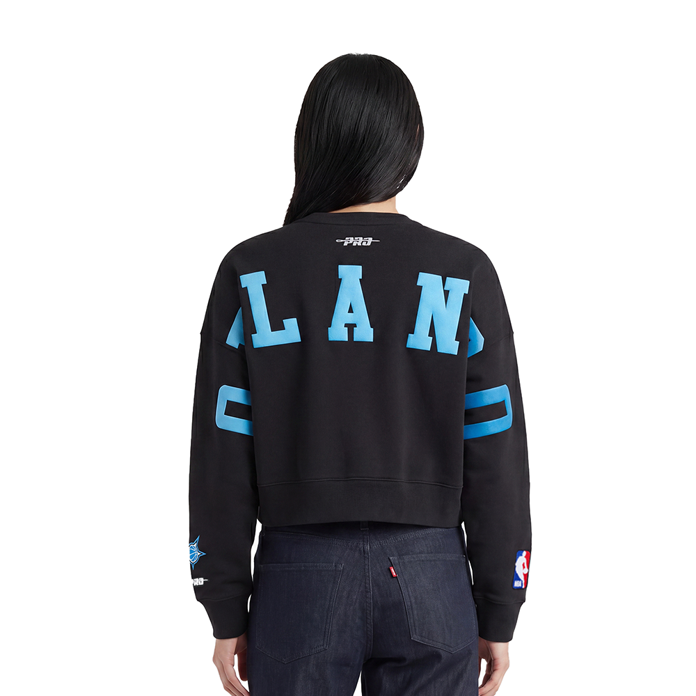 NBA ORLANDO MAGIC WINGSPAN WOMEN'S FLC CREWNECK V2 (BLACK)