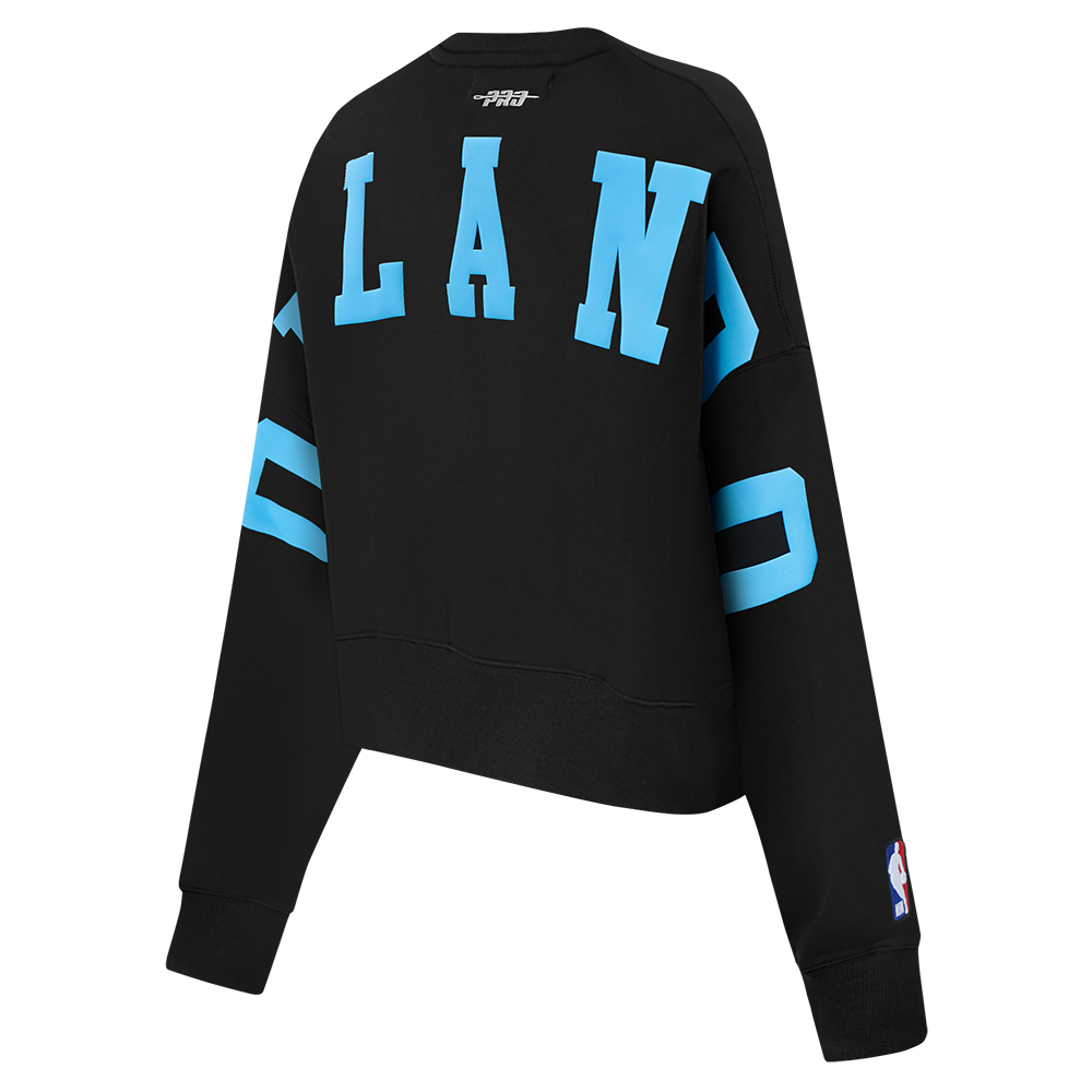 NBA ORLANDO MAGIC WINGSPAN WOMEN'S FLC CREWNECK V2 (BLACK) - Image 6
