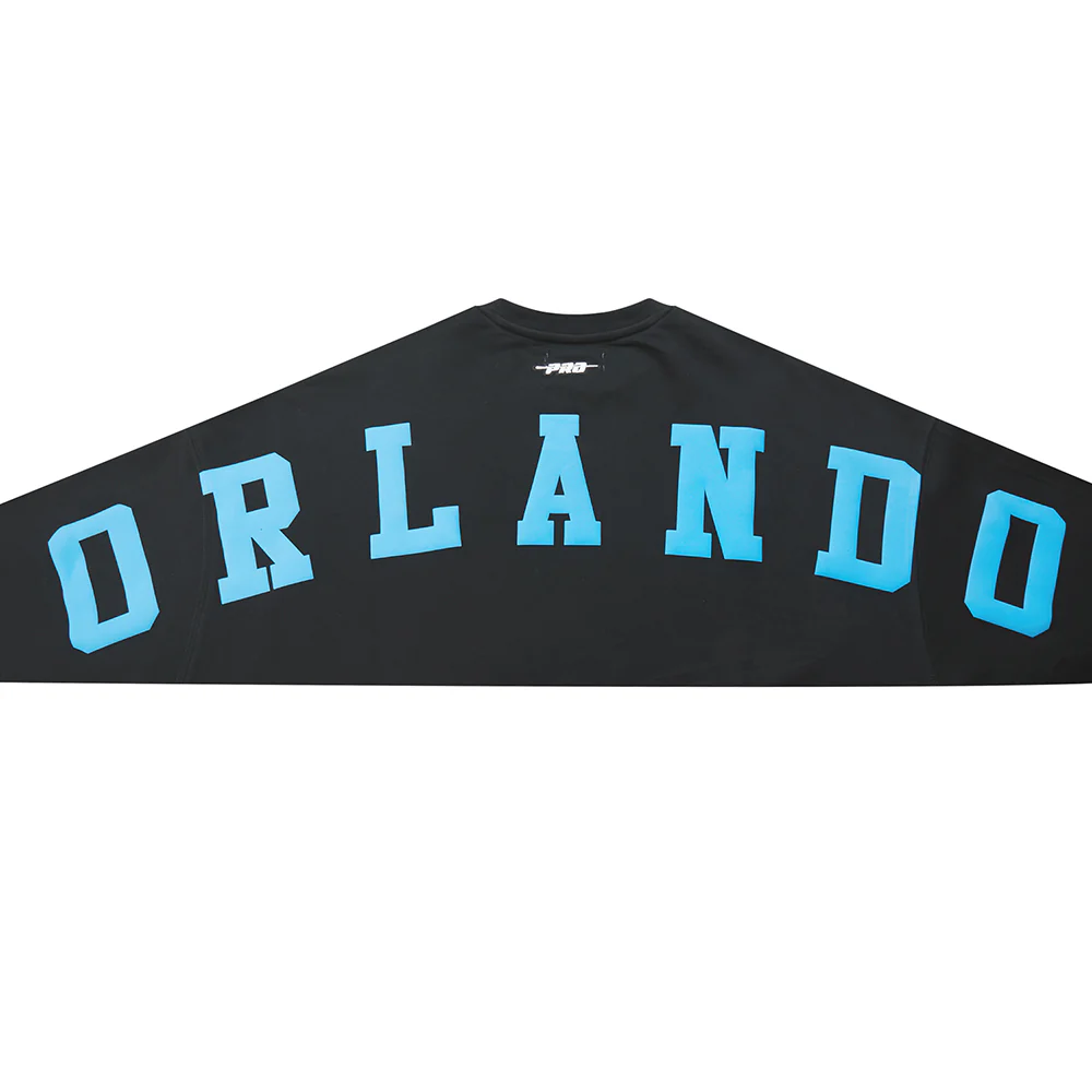 NBA ORLANDO MAGIC WINGSPAN WOMEN'S FLC CREWNECK V2 (BLACK) - Image 8