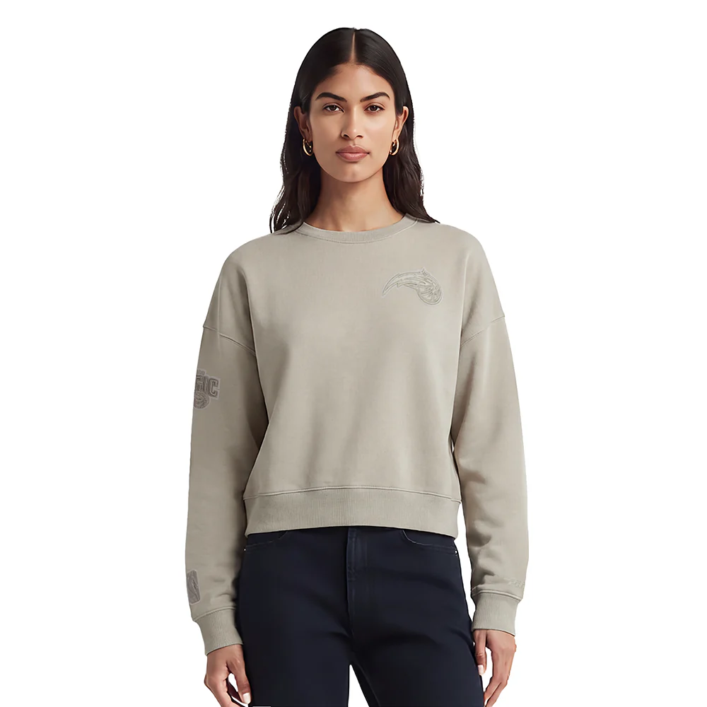 NBA ORLANDO MAGIC NEURAL WOMEN'S FLC CREWNECK (TAUPE)