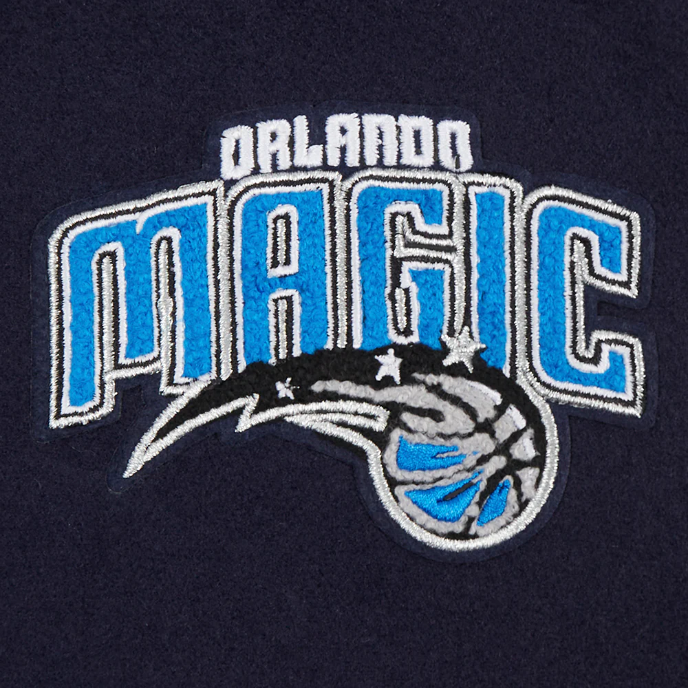 NBA ORLANDO MAGIC CLASSIC WOMEN'S WOOL VARSITY JACKET (MIDNIGHT NAVY/WHITE) - Image 5