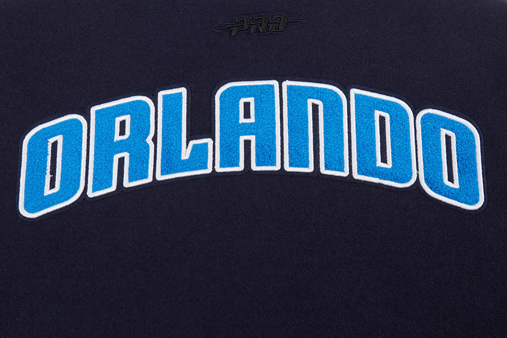 NBA ORLANDO MAGIC CLASSIC WOMEN'S WOOL VARSITY JACKET (MIDNIGHT NAVY/WHITE) - Image 6
