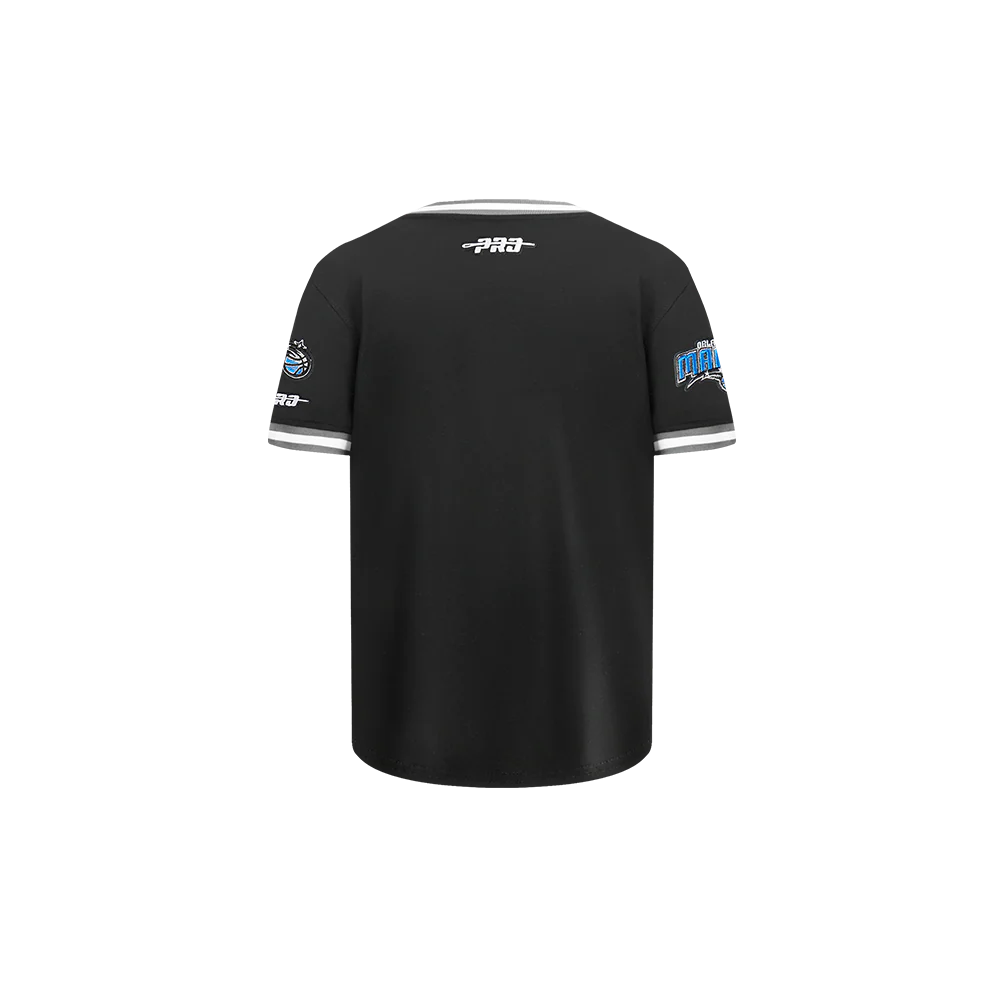 NBA ORLANDO MAGIC CLASSIC TODDLER BOYS SHORT SLEEVE STRIPED RIB TEE (BLACK/GRAY) - Image 3