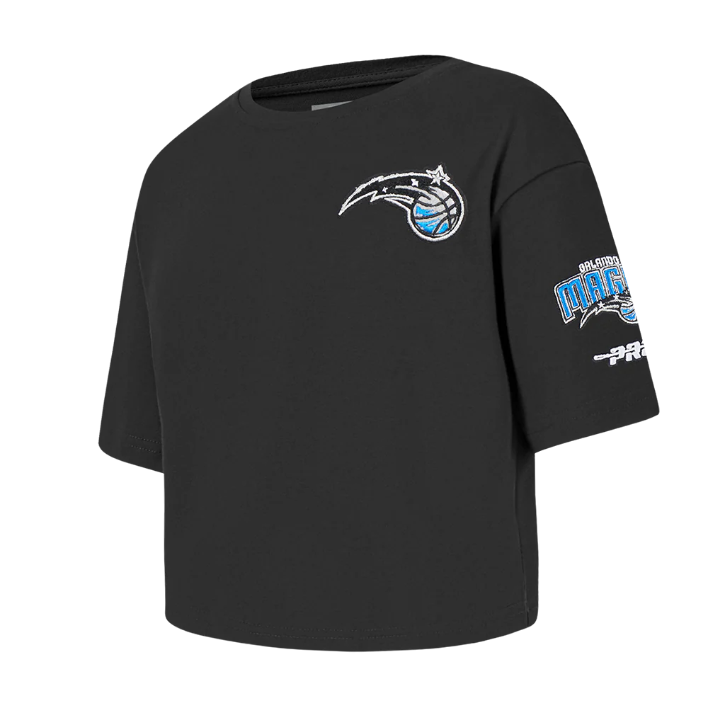 NBA ORLANDO MAGIC CLASSIC TODDLER GIRLS SHORT SLEEVE BOXY TEE (BLACK) - Image 2