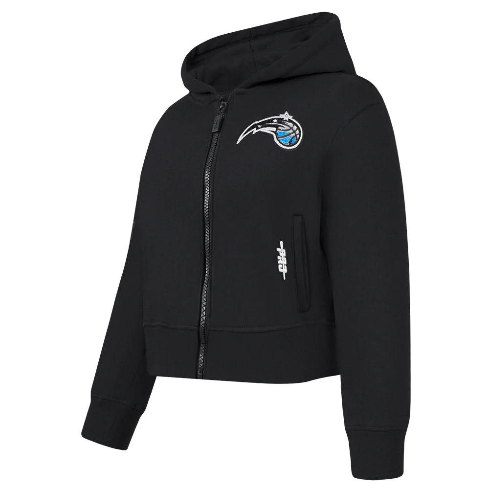 NBA ORLANDO MAGIC CLASSIC TODDLER GIRLS FLEECE FULL ZIP HOODIE (BLACK) - Image 2