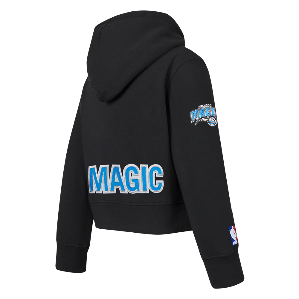 NBA ORLANDO MAGIC CLASSIC TODDLER GIRLS FLEECE FULL ZIP HOODIE (BLACK) - Image 4