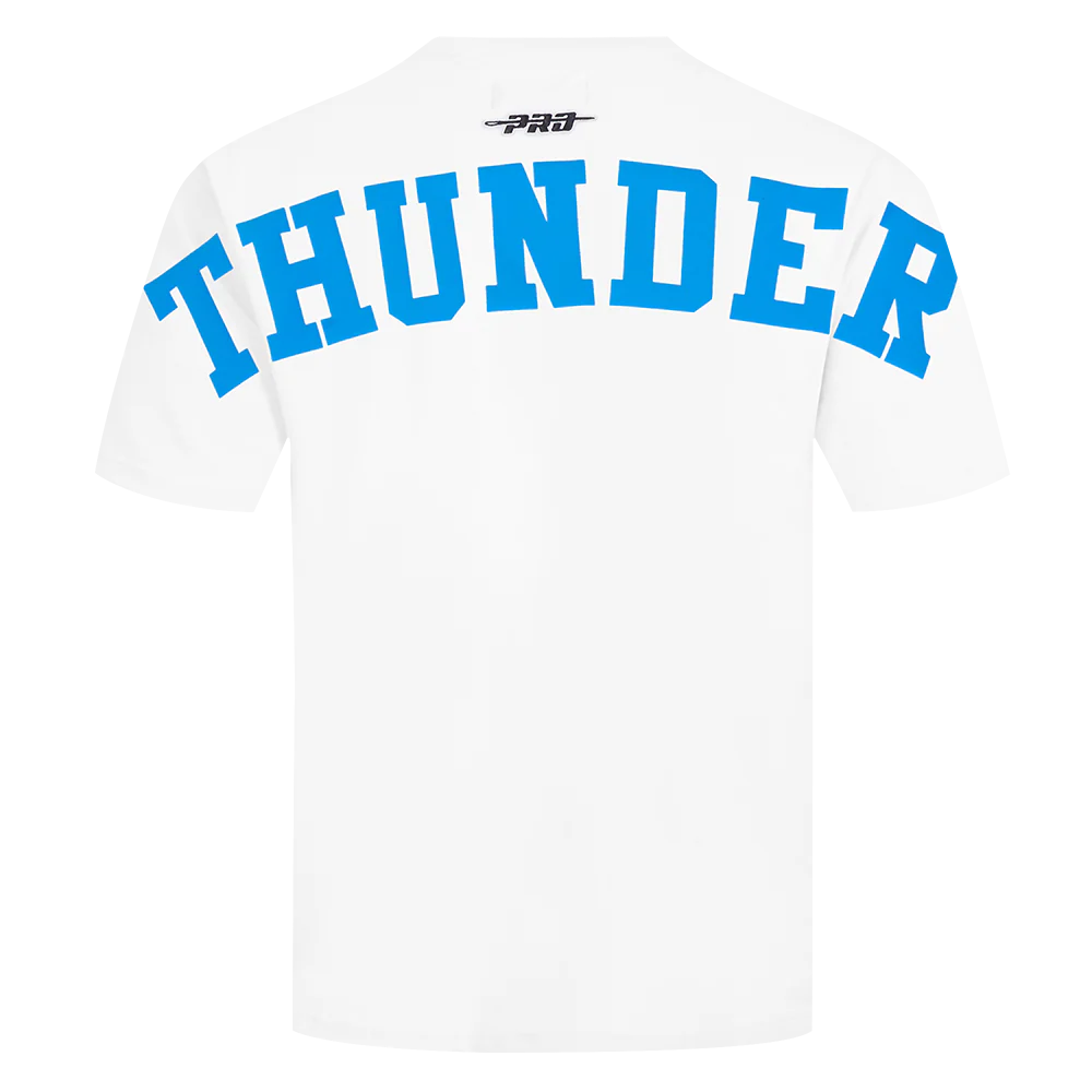 NBA OKLAHOMA CITY THUNDER WINGSPAN MEN'S CJ DROP SHOULDER TEE (WHITE) - Image 5