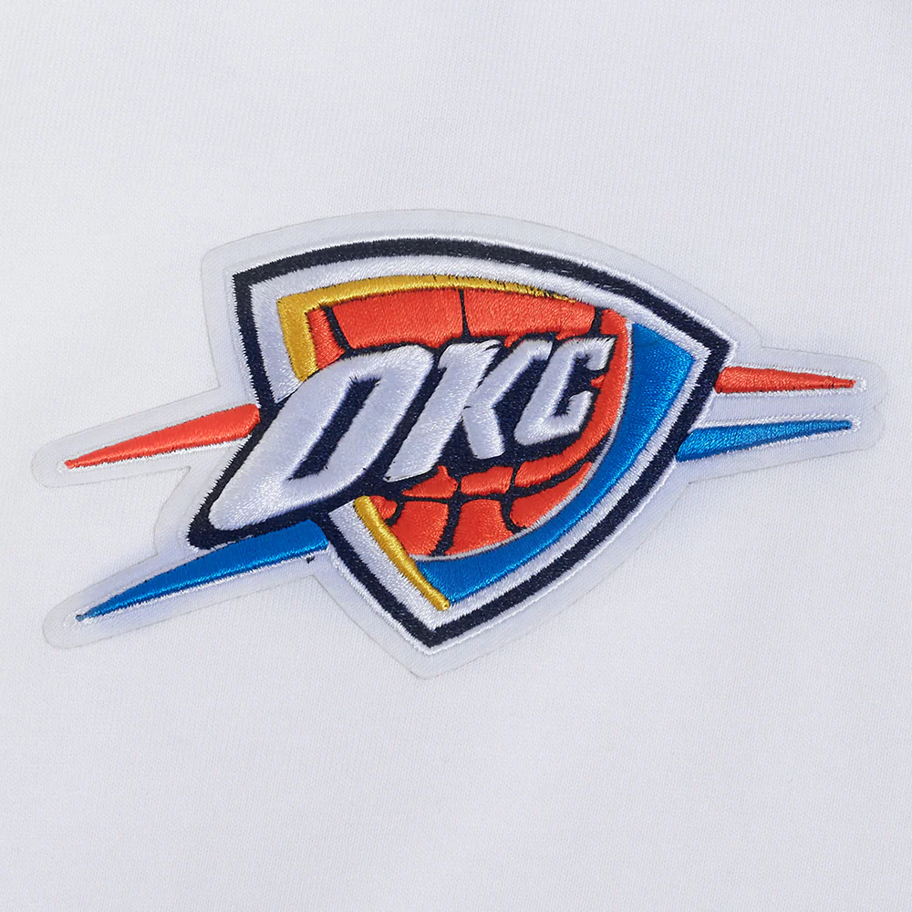 NBA OKLAHOMA CITY THUNDER WINGSPAN MEN'S CJ DROP SHOULDER TEE (WHITE) - Image 9