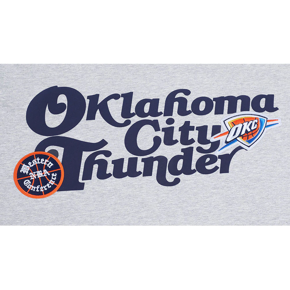 NBA OKLAHOMA CITY THUNDER SOUVENIR MEN'S SJ TEE (HEATHER GREY) - Image 5