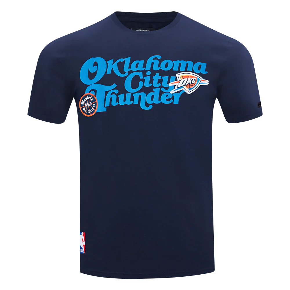 NBA OKLAHOMA CITY THUNDER SOUVENIR MEN'S SJ TEE (MIDNIGHT NAVY) - Image 3