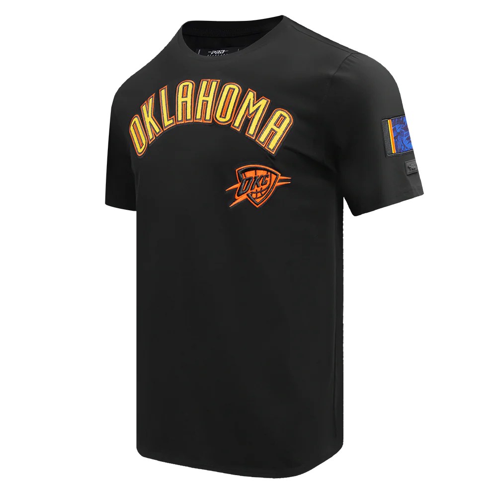 NBA OKLAHOMA CITY THUNDER CITY EDITION 24-25 MEN'S   TEE (BLACK) - Image 2