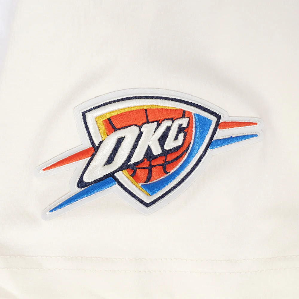 OKLAHOMA CITY THUNDER MODERN ORIGINALS MEN'S RINGER TEE (EGGSHELL/ BLACK) - Image 6